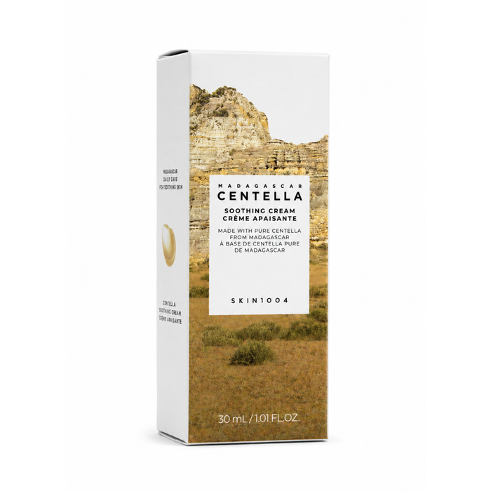 Envase de crema para rostro Centella Soothing Cream de la marca SKIN1004.