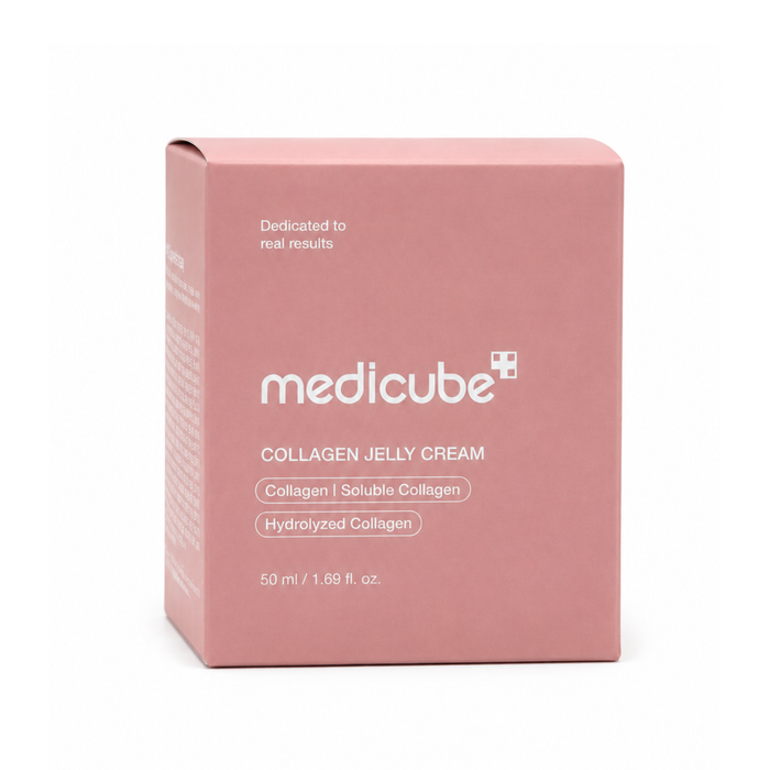 Envase de crema para rostro Collagen Jelly Cream de la marca Medicube.