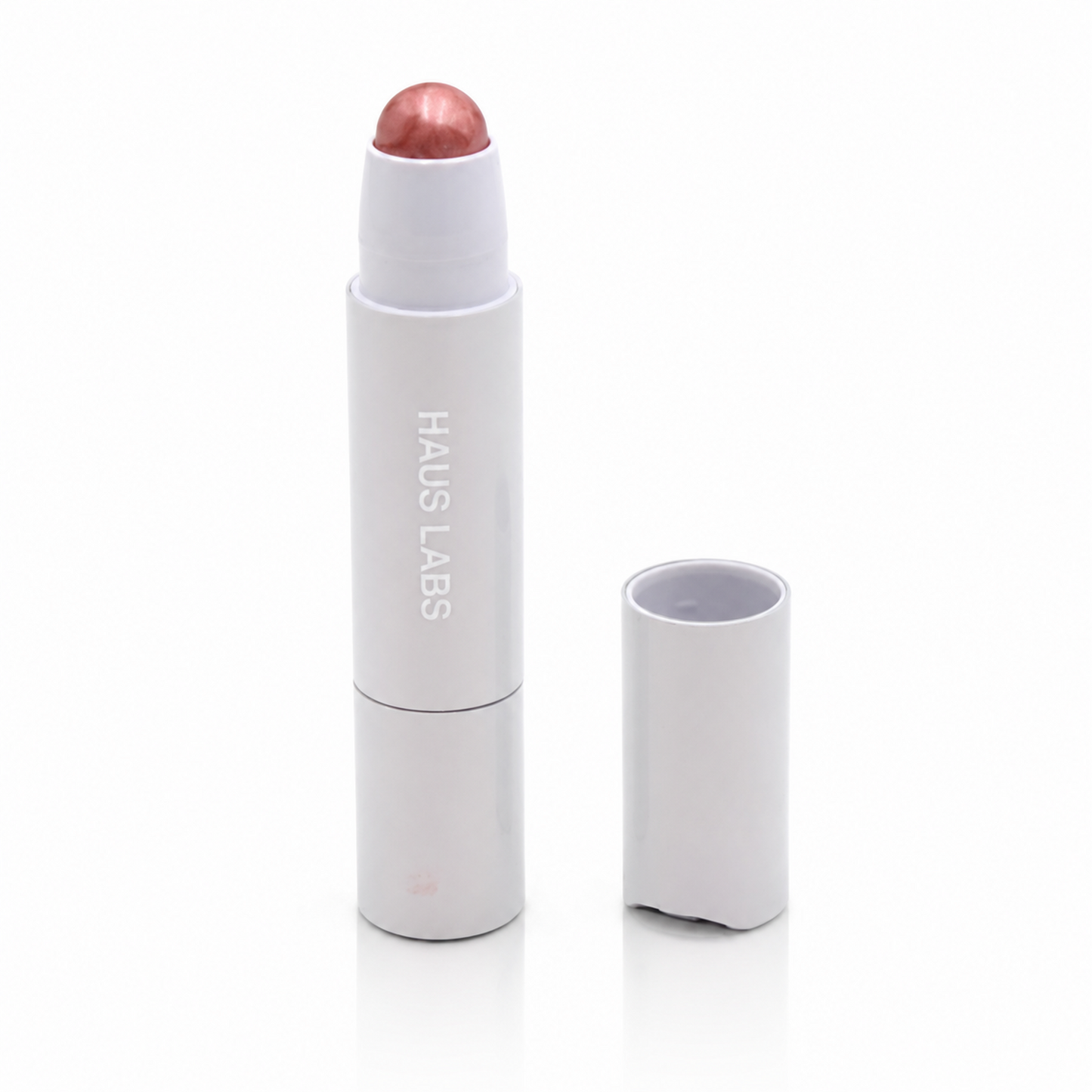Iluminador Bio-Radiant Gel-Powder Highlighter Balm de Haus Labs tono Glassy Pink Opal.