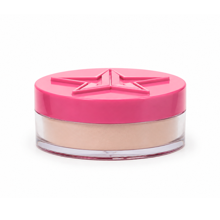 Magic Star Setting Powder de Jeffree Star Cosmetics en tono Peach.