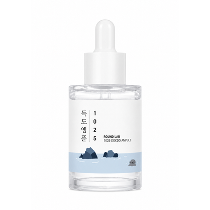Detalle de la textura de 1025 Dokdo Ampoule de Round Lab.
