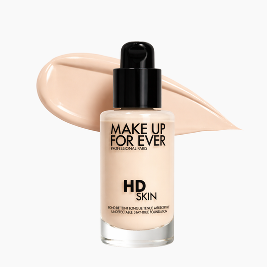 Frasco profesional de la base HD Skin Undetectable Longwear Foundation tono 1Y04.