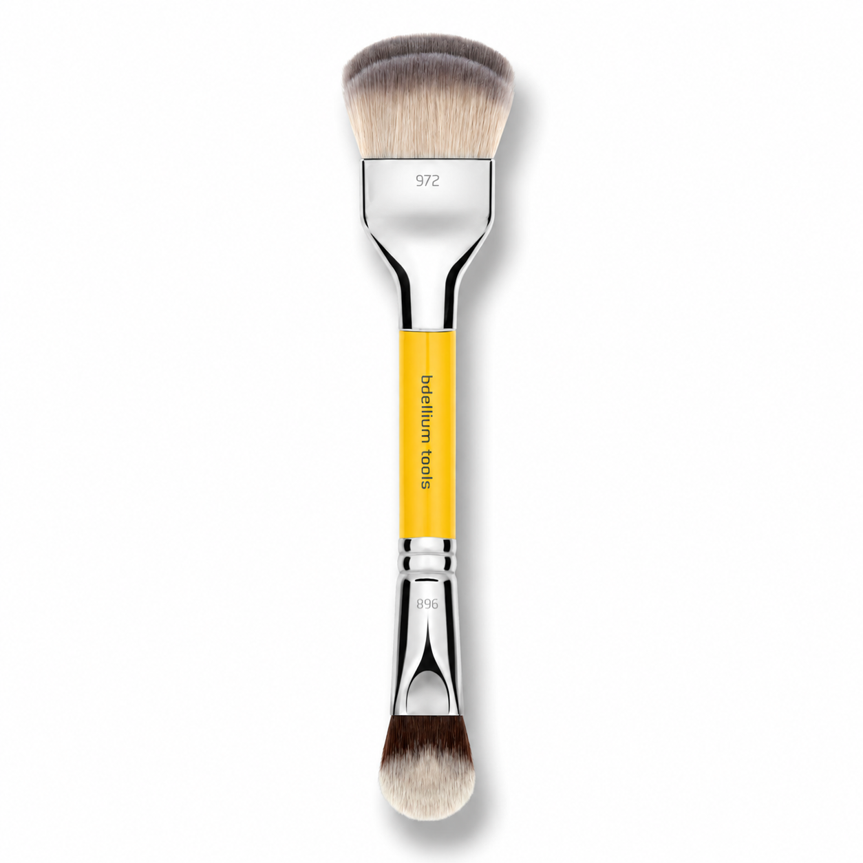 Detalle de las cerdas cónicas y densidad de las brochas difuminadoras BDHD de Bdellium Tools.