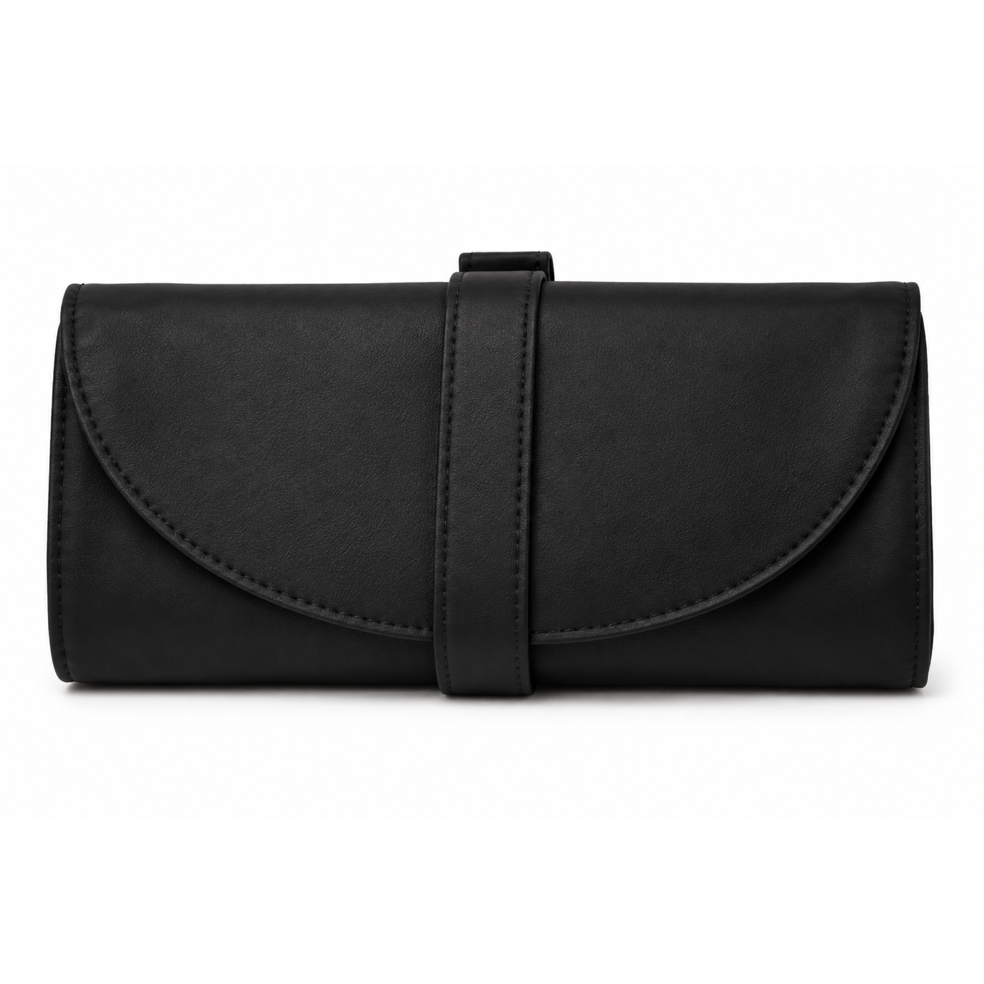 Manta protectora enrollable para brochas de maquillaje Studio Roll-Up Pouch de Bdellium Tools en color negro.