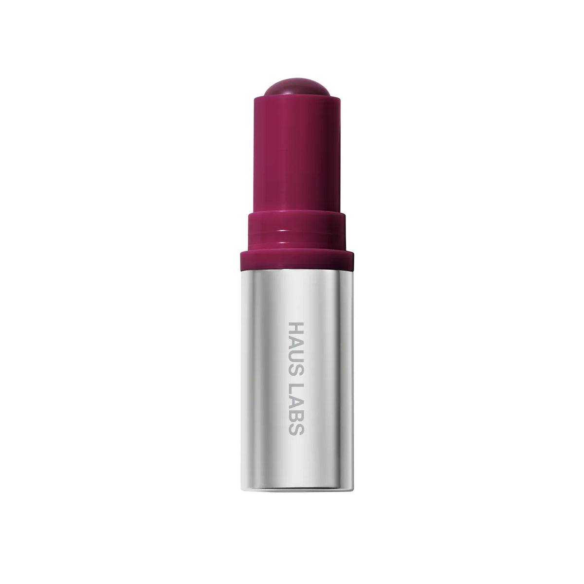 Color Fuse Glassy Blush Balm Stick de HAUS LABS en tono Glassy Acai.