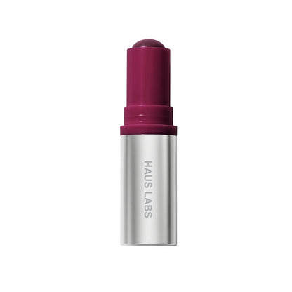 Color Fuse Glassy Blush Balm Stick de HAUS LABS en tono Glassy Acai.