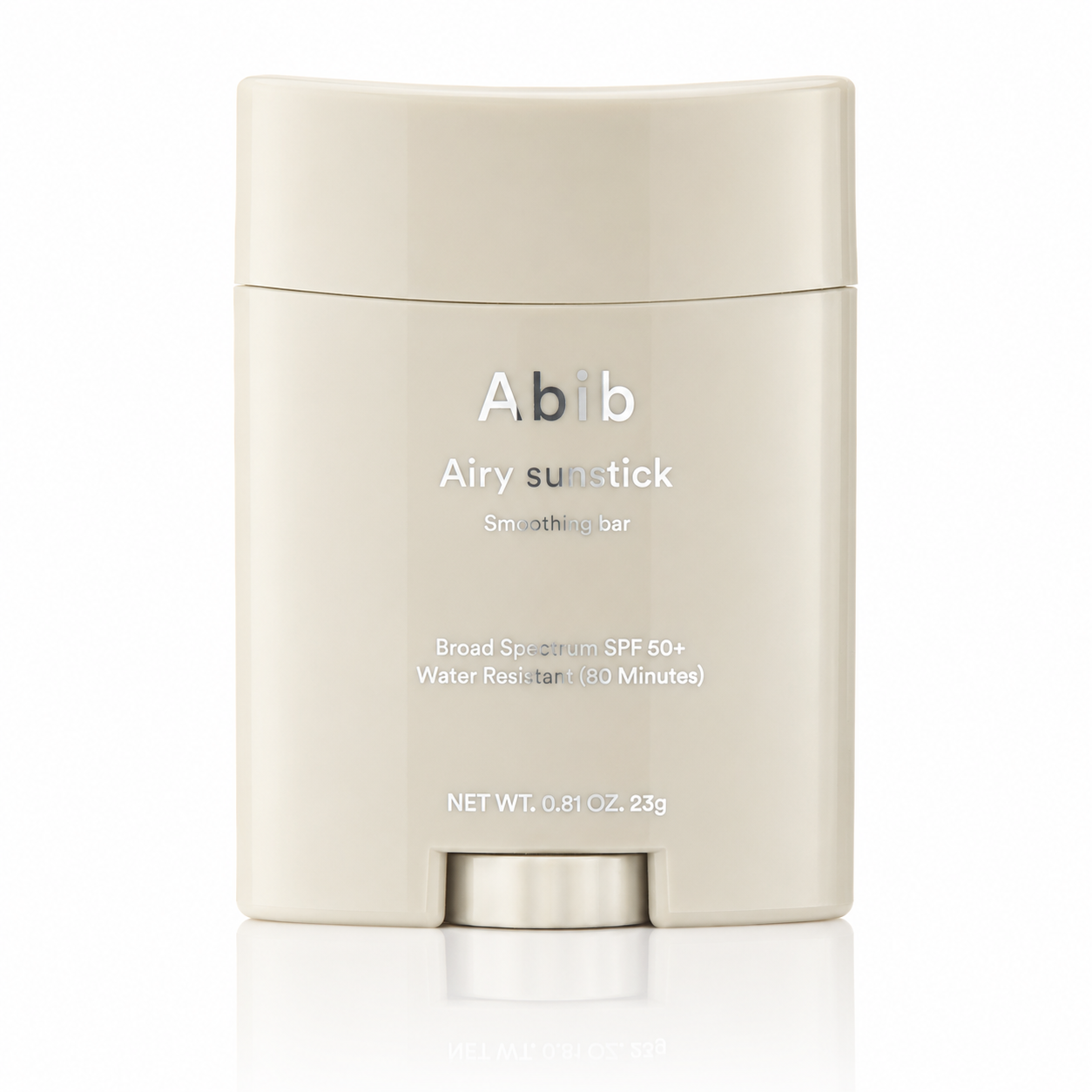Envase de protector solar en stick Airy Sunstick de la marca Abib.