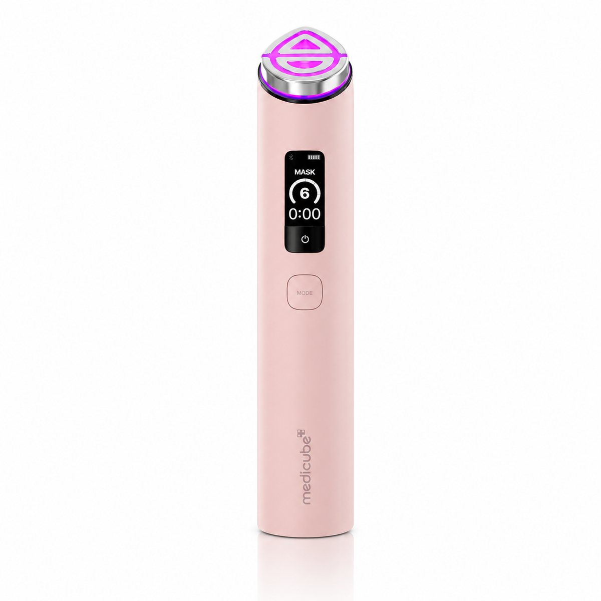Dispositivo facial Age-R Booster Pro X2 Pink de Medicube en color rosa.