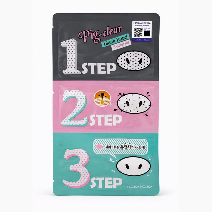 Pig Nose clear black head 3 step kit