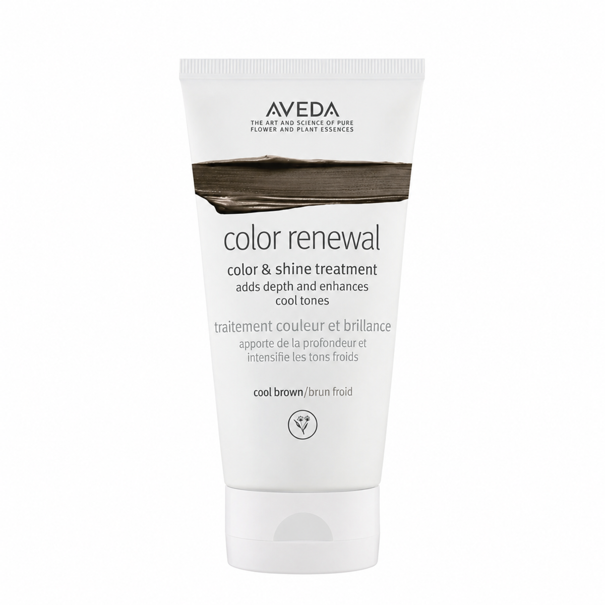 Color Renewal Mask de Aveda en tono Cool Brunette en su envase.