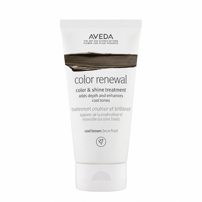 Color Renewal Mask de Aveda en tono Cool Brunette en su envase.