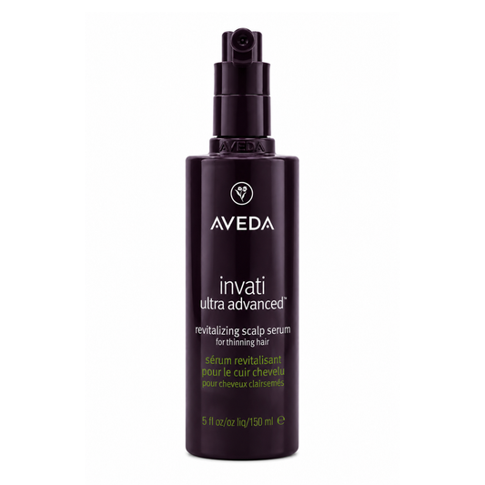 Invati Ultra Advanced Revitalizing Scalp Serum de Aveda en su envase.