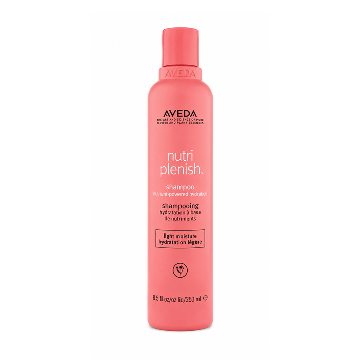 Nutriplenish Shampoo Light Moisture de Aveda en su envase.