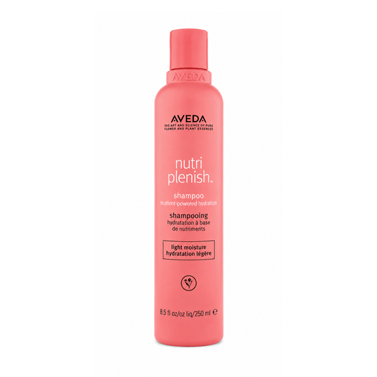 Nutriplenish Shampoo Light Moisture de Aveda en su envase.