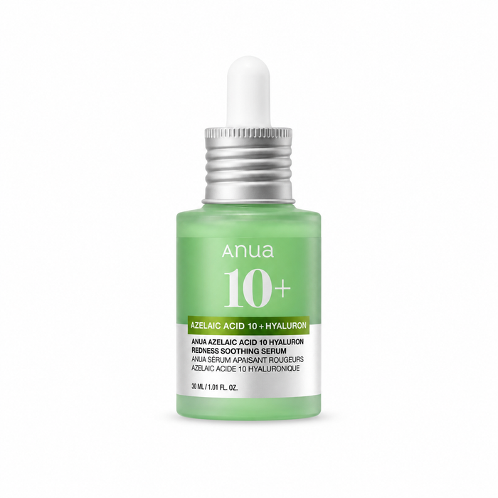 Envase de sérum facial Azelaic Acid 10 Serum Hyaluronic de la marca Anua.