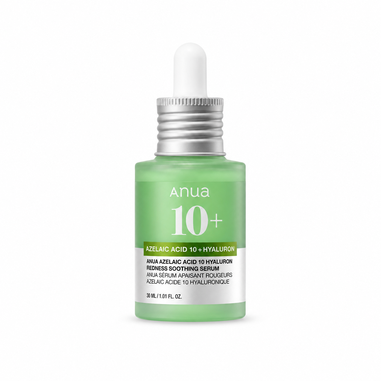 Envase de sérum facial Azelaic Acid 10 Serum Hyaluronic de la marca Anua.