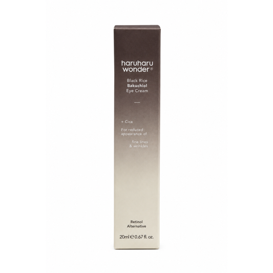 Detalle de la textura de Bakuchiol Eye Cream Unscented de Haruharu Wonder.