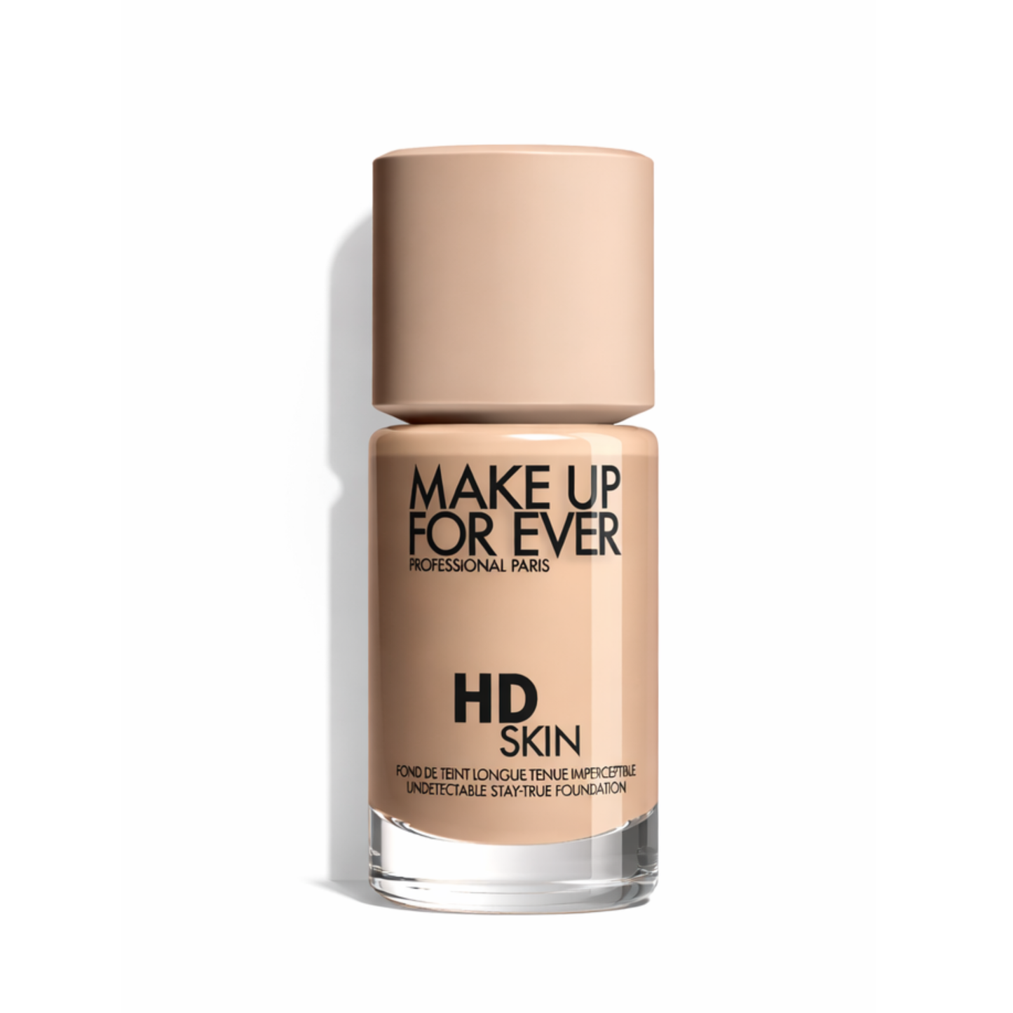 Frasco elegante y profesional de la base HD Skin Undetectable tono 2Y20.