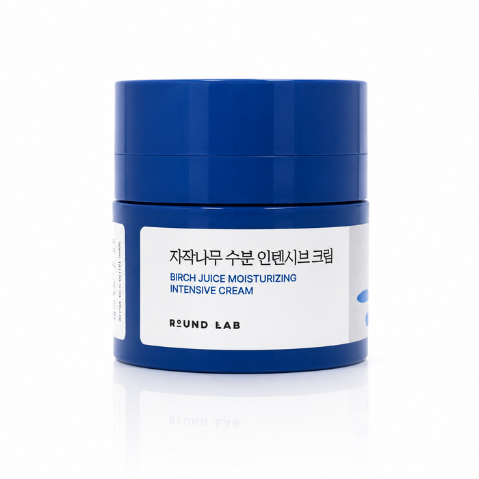 Envase de crema para rostro Birch Moisturizing Intensive Cream de la marca Round Lab.