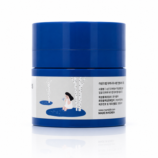 Detalle de la textura de Birch Moisturizing Intensive Cream de Round Lab.