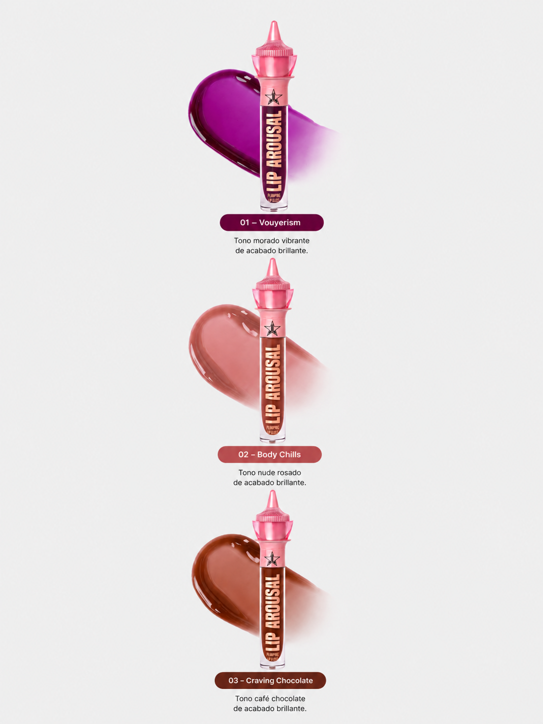 Serie de labiales de Jeffree Star de la colección Lip Arousal