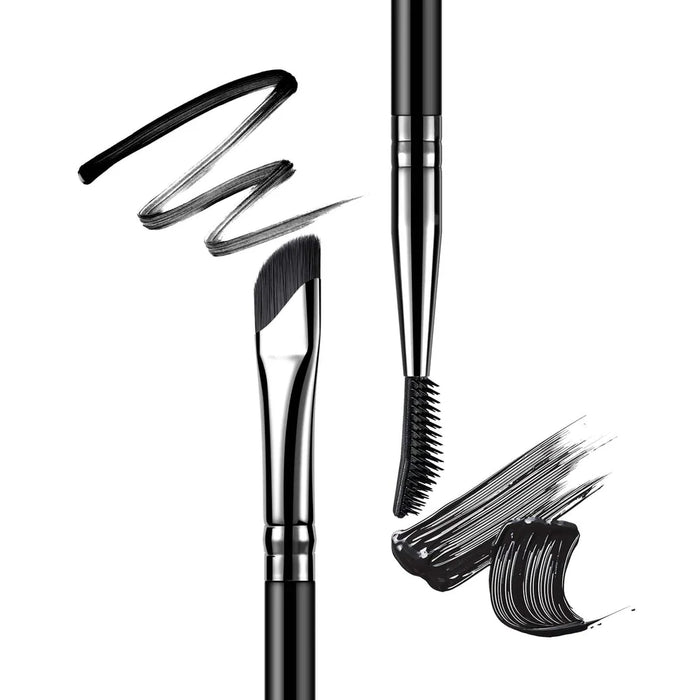 Brocha doble punta para cejas D109 de EIGSHOW, mostrando ambos extremos.