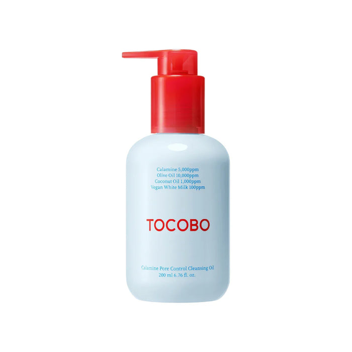 Botella del aceite limpiador facial Calamine Pore Control de Tocobo.