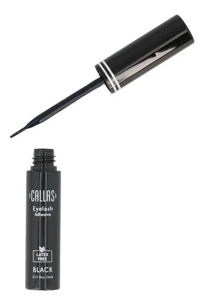 Envase original elegante con aplicador de la línea de pegamentos líquidos Lus-Eye Liquid Glue Black de Callas.