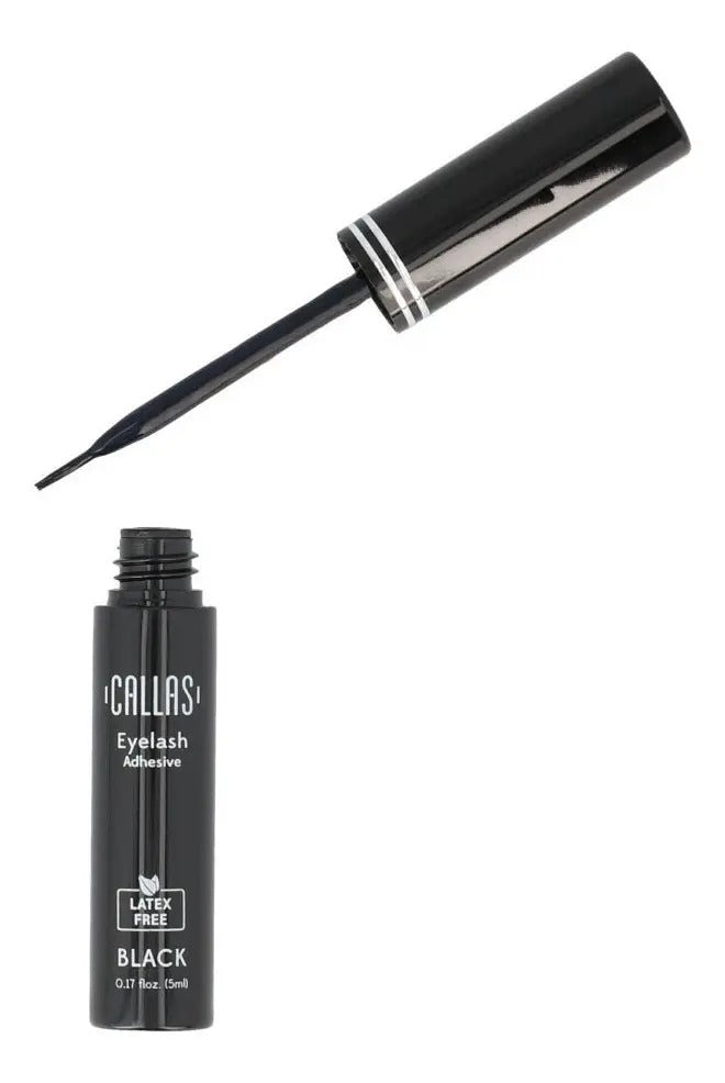 Envase original elegante con aplicador de la línea de pegamentos líquidos Lus-Eye Liquid Glue Black de Callas.
