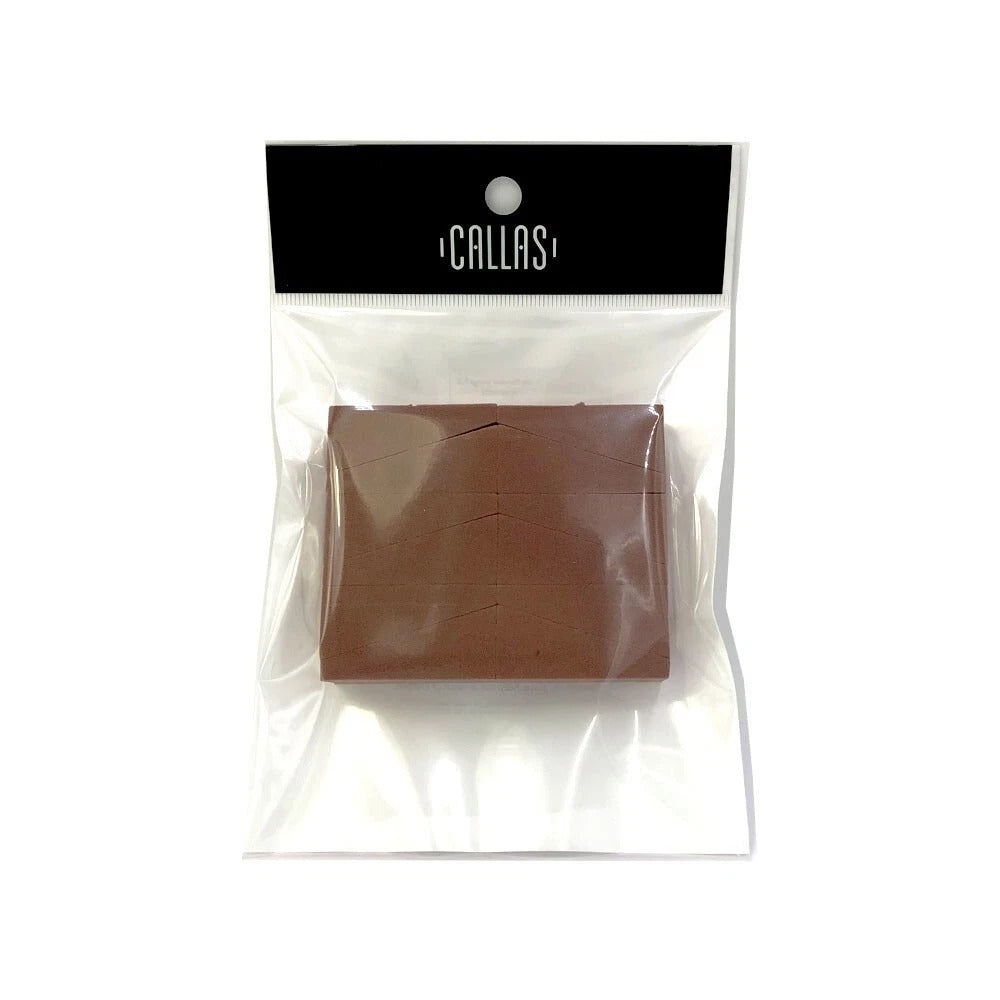 Presentación original de la esponja borla para polvo Coffee Powder Sponge Puff de Callas.