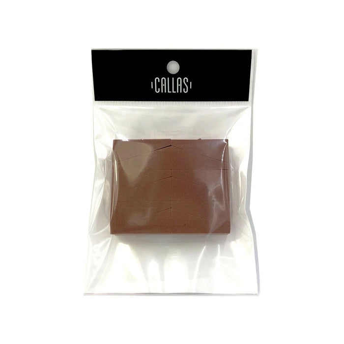 Presentación original de la esponja borla para polvo Coffee Powder Sponge Puff de Callas.