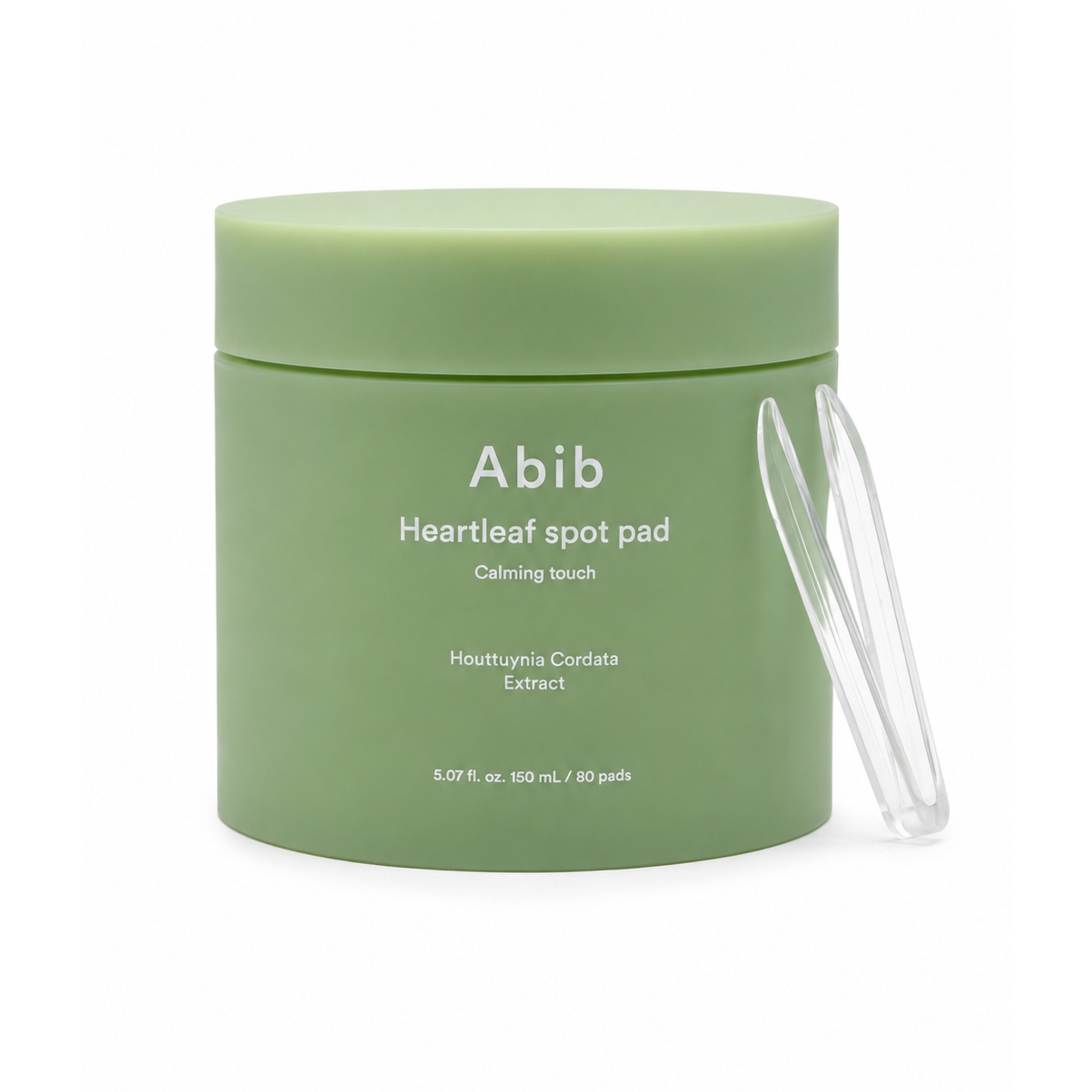 Aplicación de Calming Pad Heartleaf de Abib sobre la piel.