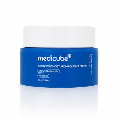 Envase de crema para rostro Capsule Cream with Hyaluronic Acid de la marca Medicube.