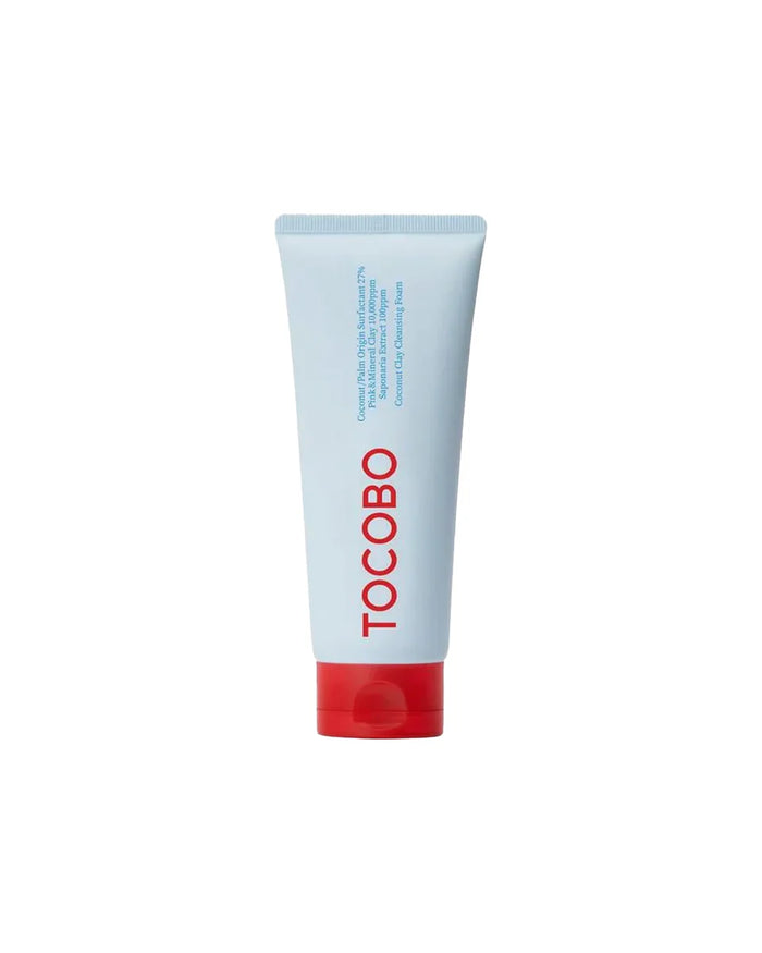 Envase de la espuma limpiadora facial Coconut Clay de la marca Tocobo.