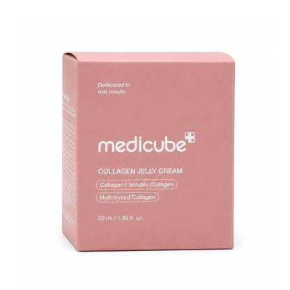 Envase de crema para rostro Collagen Jelly Cream de la marca Medicube.
