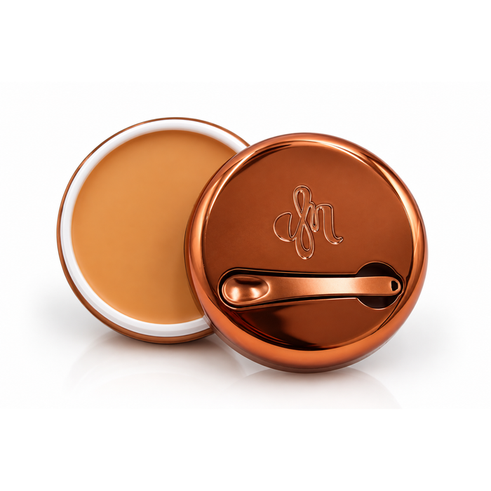Yummy Skin Blurring Balm Powder tonos 4, 4.5 y 5 de Danessa Myricks Beauty juntos.