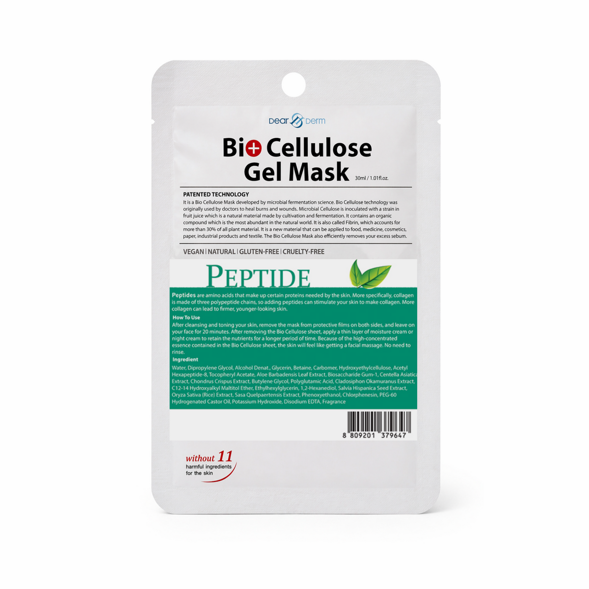 Bio Cellulose Gel Mask Peptide