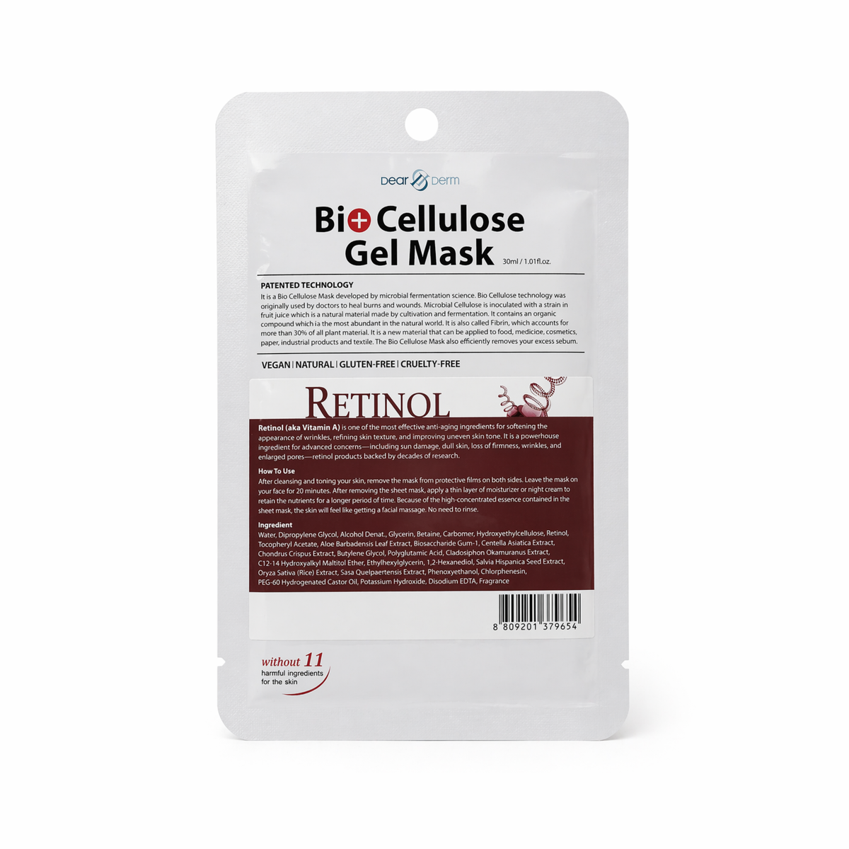 Bio Cellulose Gel Mask Retinol