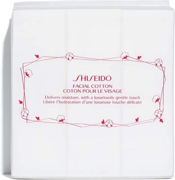 Caja del algodón facial Shiseido Facial Cotton de alta calidad.