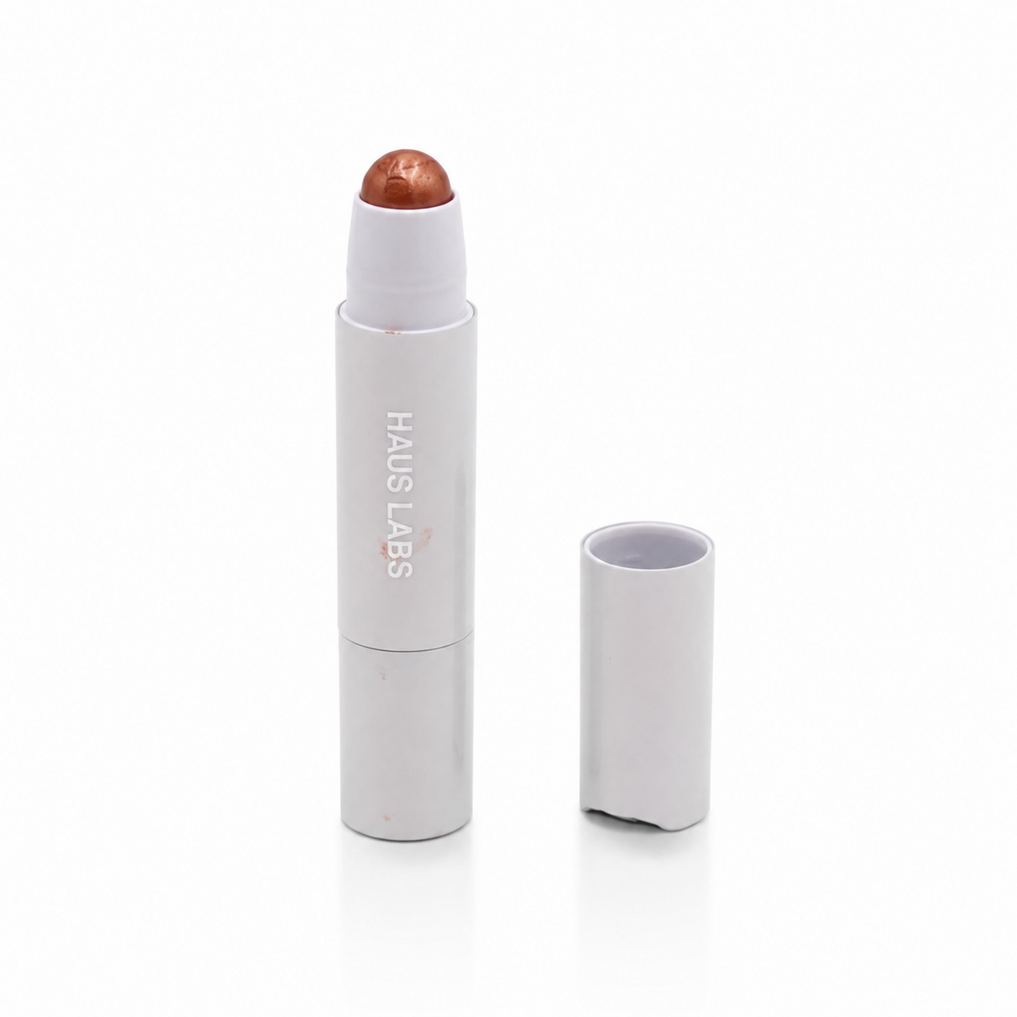 Iluminador Bio-Radiant Gel-Powder Highlighter Balm de Haus Labs tono Glassy Topaz.