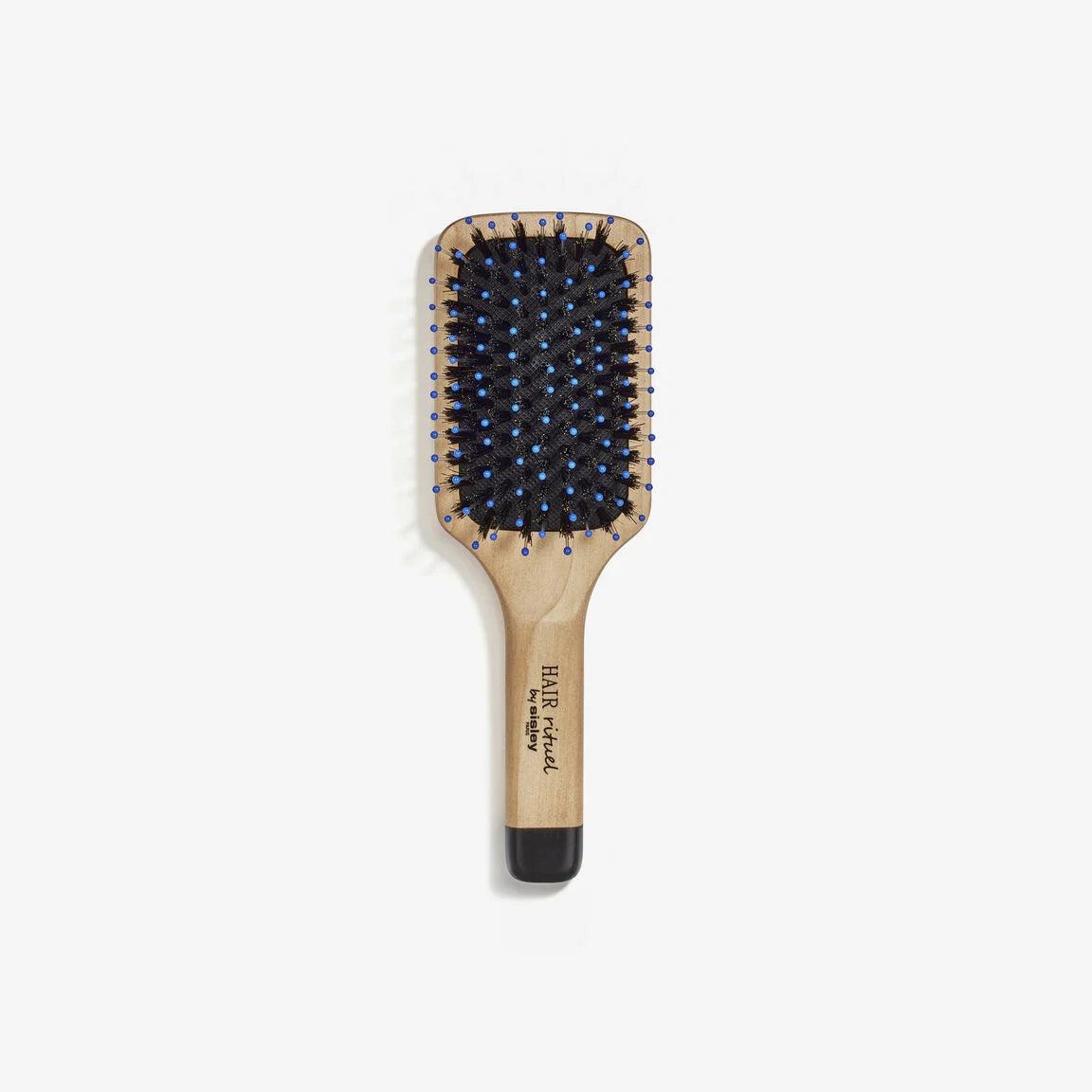 Cepillo de bolsillo plano de madera Hair Rituel La Brosse de Poche de Sisley Paris.