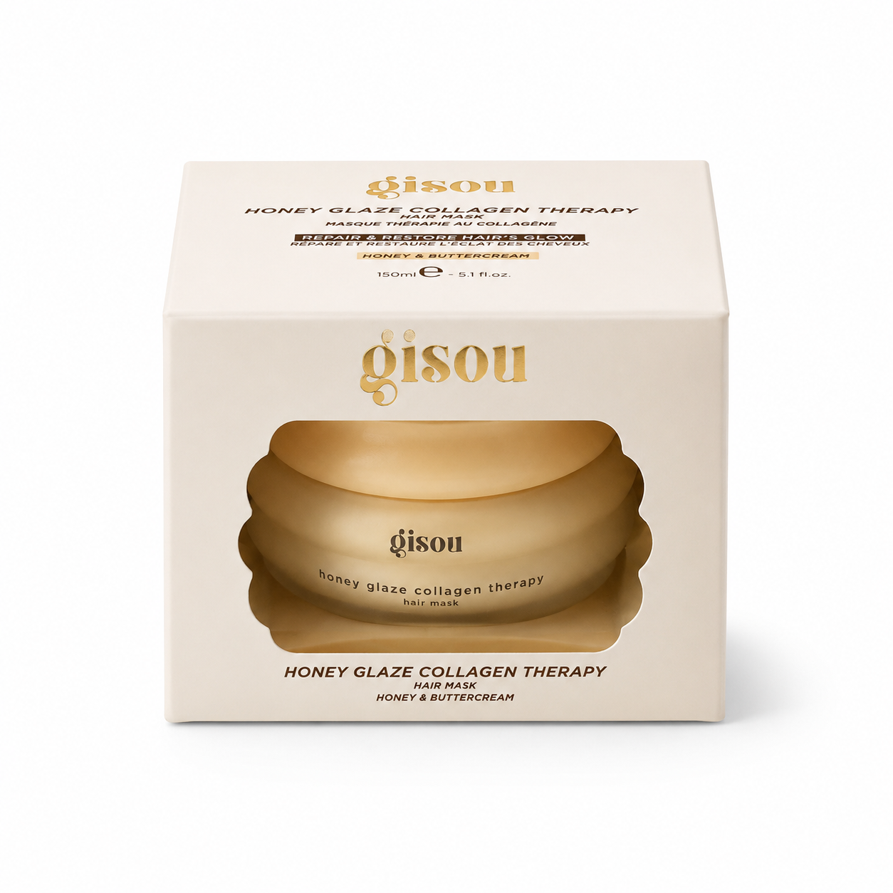 Honey Glaze Collagen Therapy Lip Mask adentro de su paquete. 