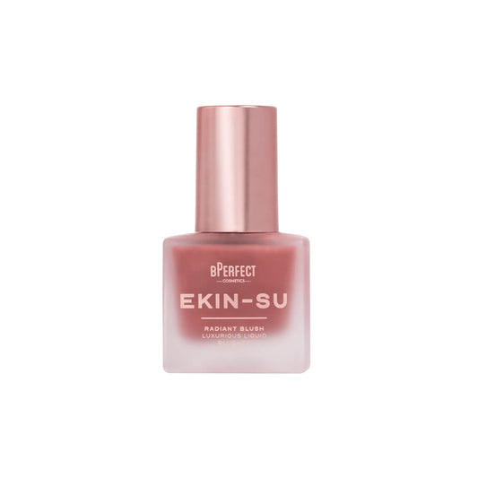 Envase del rubor líquido BPerfect x Ekin-Su Radiant Blush en el tono Hypnotised con aplicador.