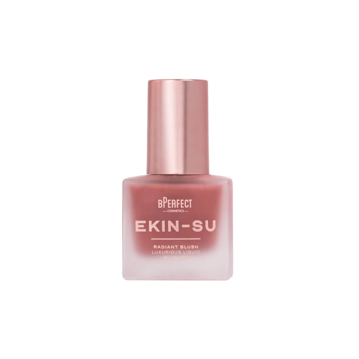 Envase del rubor líquido BPerfect x Ekin-Su Radiant Blush en el tono Hypnotised con aplicador.
