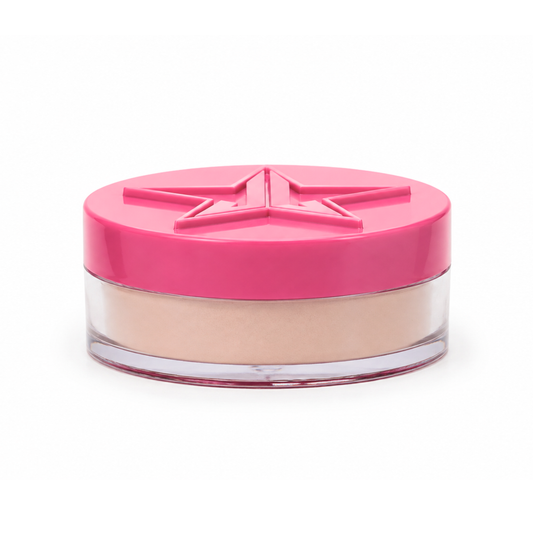 Magic Star Setting Powder de Jeffree Star Cosmetics en tono Peach.
