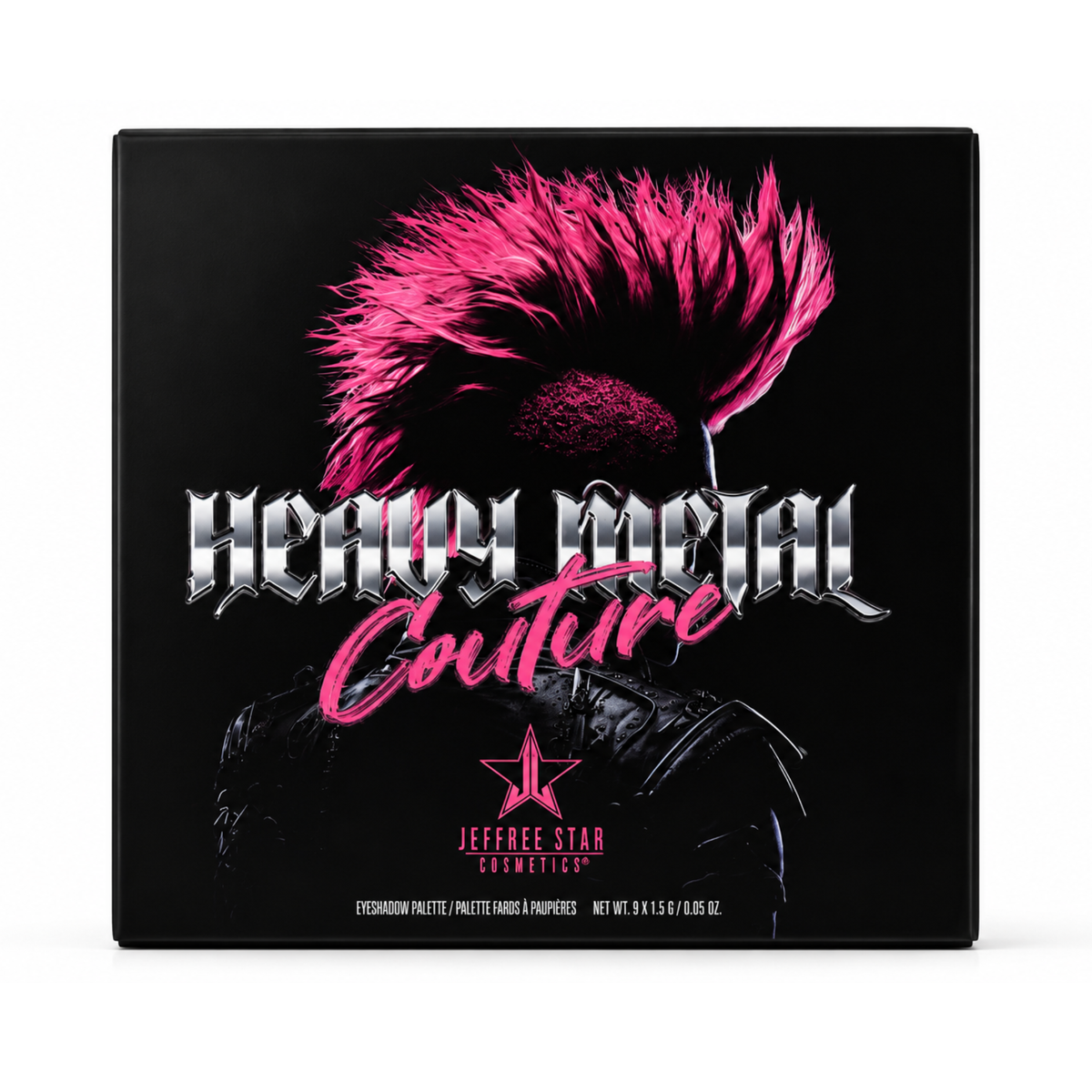 Paleta de sombras Heavy Metal Couture Mini Palette en su empaque.