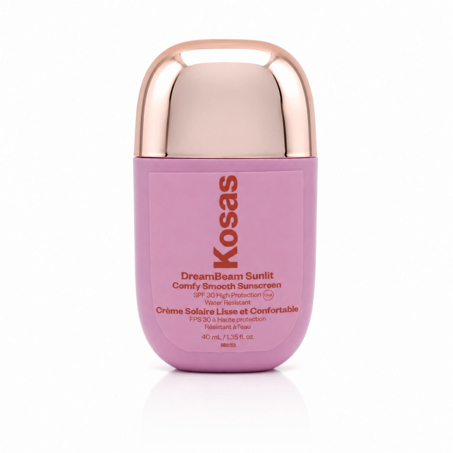 Protector Solar DreamBeam Sunscreen SPF 40 de Kosas tono Sunlit.