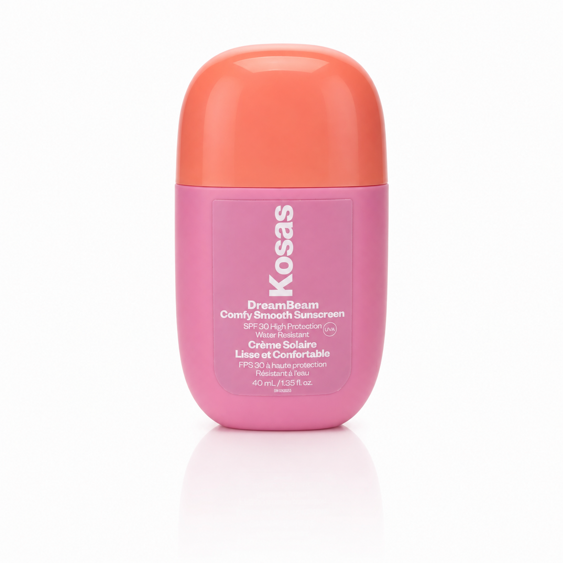 Protector Solar DreamBeam Sunscreen SPF 40 de Kosas tono Original.