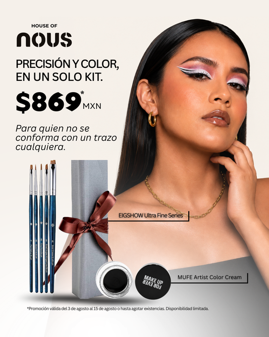 Kit Delineado de Ojos | Delineador en Gel y Brochas | House of Nous