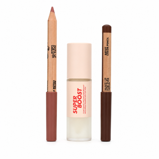 Kit Mini Lip Set Holiday 25 de Make Up For Ever abierto.
